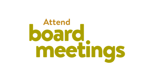 attend board meetings